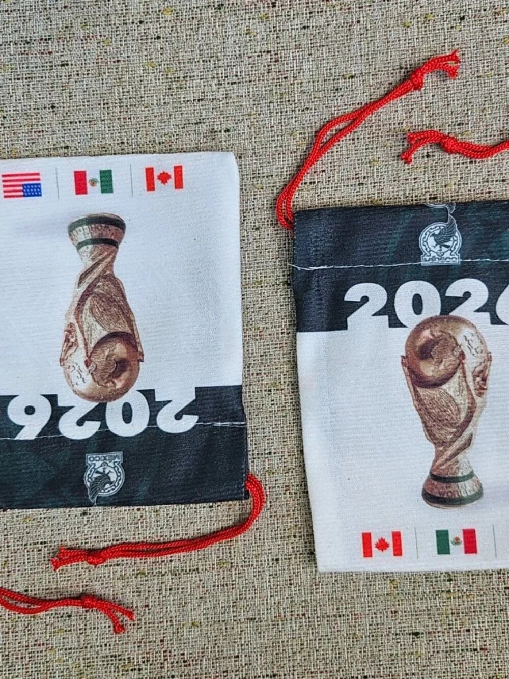 2026 Fifa World Cup Licensed Candy Bags Drawstring Gift Bag 5.5Xin Lot of 2